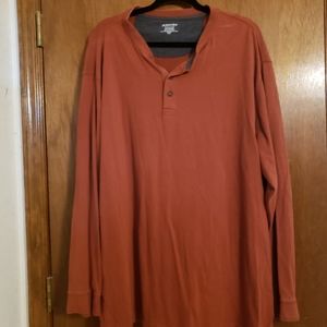 Mens Big and Tall Long sleeve Shirt